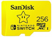Карта памяти MicroSDXC  256GB  SanDisk Class 10 Nintendo Switch V30 A1 UHS-I U3 (100/90 Mb/s) без адаптера (SDSQXAO-256G-GN3ZN)