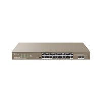 Коммутатор 24 портовый гигабитный не управляемый PoE, IP-COM G1126P-24-410W 24GE+2SFP Ethernet Unmanaged Switch With24-Port PoE (1/3)