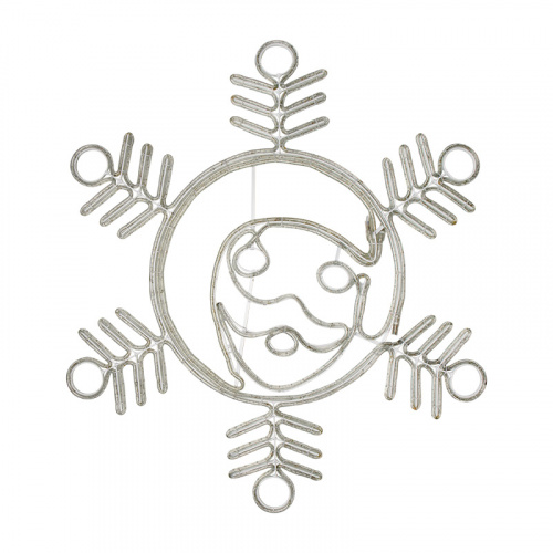 Фигура NEON-NIGHT "Снежинка с Дедом Морозом" размер 107*95см, 14м Дюралайт NEON-NIGHT  (1/5) (501-339) фото 2