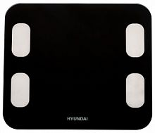 Весы напольные электронные Hyundai H-BS03554 макс.180кг черный