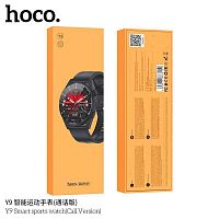 Смарт- часы HOCO Y9, TFT 1.36, пластик, bluetooth 4.0, IP68, цвет: чёрный (1/50) (6931474766144)
