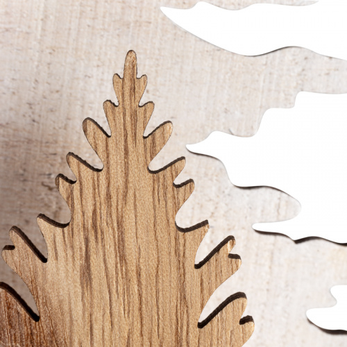 Фигурка деревянная NEON-NIGHT с подсветкой "Елочка с оленем" 18*7*29 см (1/24) (504-001) фото 10