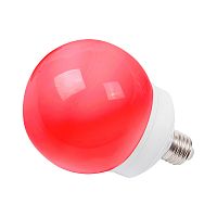 Лампа шар NEON-NIGHT Е27 12 LED Ø100мм красная (1/100) (405-132)