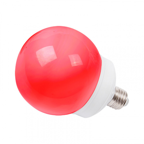 Лампа шар NEON-NIGHT Е27 12 LED Ø100мм красная (1/100)