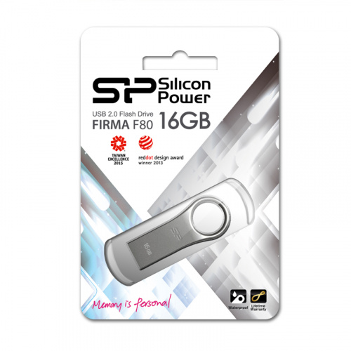 Флеш-накопитель USB  16GB  Silicon Power  Firma F80  металл (SP016GBUF2F80V1S) фото 12