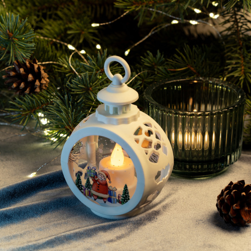 Светильник ЭРА ENID-TW новогодний декоративный Свеча настольный динамичный свет 12 см (Б0060476) фото 6
