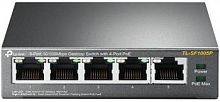 Коммутатор TP-Link TL-SF1005P 5x100Mb 4PoE 58W неуправляемый (1/12)