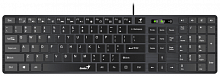 Клавиатура проводная GENIUS Slim Keycap Adjustable Tilt Legs,мембранное,USB, черная (1/20) (31310020402)
