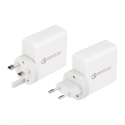 Сетевое зарядное устройство для iPhone/iPad REXANT 2xUSB+USB Type-С, переходник + адаптер, 48W белое (1/30) (18-2214) фото 4