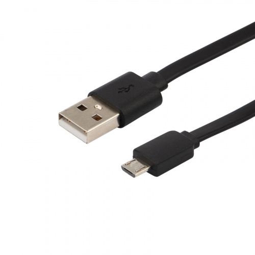 Кабель USB-micro USB/2,4A/PVC/black/1m/REXANT (10/500) (18-4270) фото 4