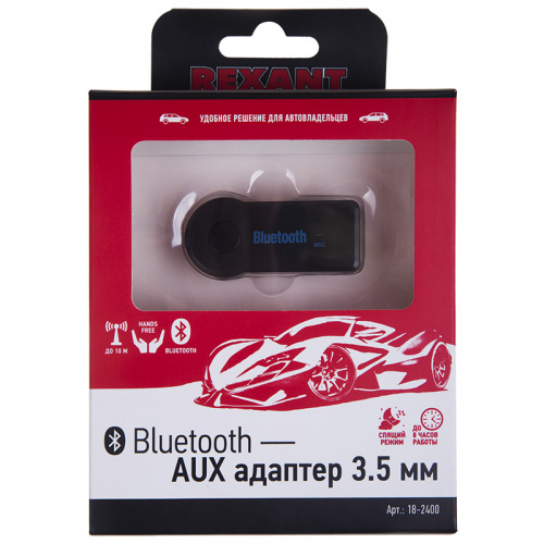 Bluetooth-AUX адаптер 3,5 мм REXANT (1/100) (18-2400) фото 4