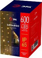 Гирлянда ЭРА светодиодная ERAPS-SP1 занавес 3 м тёплый белый свет 600 LED (1/3) (Б0051893)