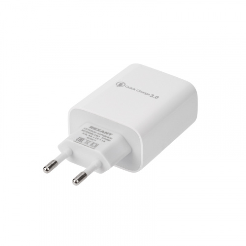 Сетевое зарядное устройство для iPhone/iPad REXANT 3 x USB, 5V, 3 А + 1 А + 1 А, белое (1/200) (16-0277) фото 3