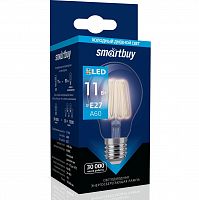 Лампа светодиодная SMARTBUY филамент A60 11Вт 6000К E27 (SBL-A60F-11-60K-E27) (1/100)