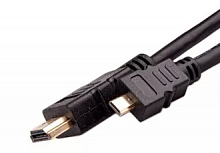 Кабель HDMI-19M --- MicroHDMI-19M ver 2.0+3D/Ethernet, 1m Telecom <TCG206-1M> (1/100)