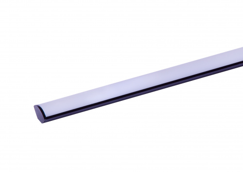 Алюминиевый профиль TDM угловой черный 1616 (1 м), матовый рассеиватель, 2 заглушки, 2 крепежа (1/10) фото 4