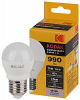 Лампа светодиодная KODAK P45-11W-865-E27 E27 / Е27 11Вт шар холодный дневной свет (1/100) (Б0057622)