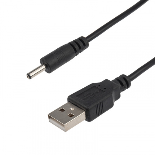 Кабель USB штекер - DC разъем питание 1,4х3,4 мм, спираль 1,5 метра REXANT (10/250) (18-0235) фото 4