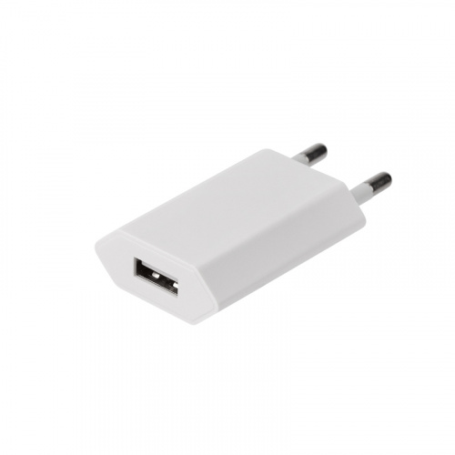 Сетевое зарядное устройство для iPhone/iPad REXANT USB, 5V, 1 A, белое (1/500) (16-0273)