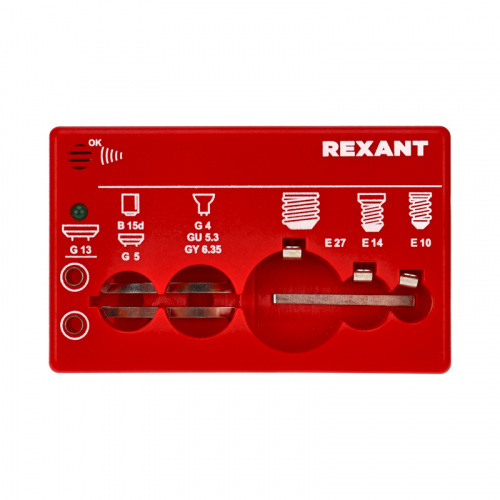 Тестер для ламп REXANT портативный на батарейке (1/100) (604-803) фото 3