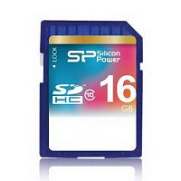 Карта памяти SDHC  16GB  Silicon Power Class 10 (SP016GBSDH010V10)