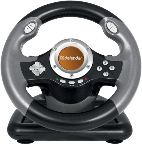 Игровой руль Challenge Mini LE USB, мини, 10 кнопок, серый/черный  (64351) фото 3
