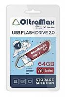 Флеш-накопитель USB  64GB  OltraMax  290  темно красный (OM-64GB-290-Dark Red)
