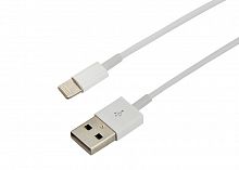 USB-Lightning кабель для iPhone/PVC/white/1m/REXANT/ ОРИГИНАЛ (чип MFI) (1/200) (18-0000)