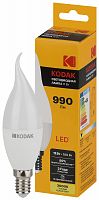 Лампа светодиодная KODAK BXS-11W-830-E14 E14 / Е14 11Вт свеча на ветру теплый белый свет (1/100) (Б0057635)