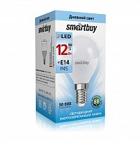 Лампа светодиодная SMARTBUY P45 12Вт 4000K E14 (нейтральный свет) (1/10/100) (SBL-P45-12-40K-E14)