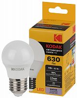Лампа светодиодная KODAK P45-7W-865-E27 E27 / Е27 7Вт шар холодный дневной свет (1/100) (Б0057616)