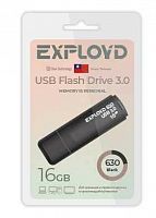 Флеш-накопитель USB 3.0  16GB  Exployd  630  чёрный (EX-16GB-630-Black)