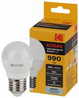 Лампа светодиодная KODAK P45-11W-840-E27 E27 / Е27 11Вт шар нейтральный белый свет (1/100) (Б0057621)