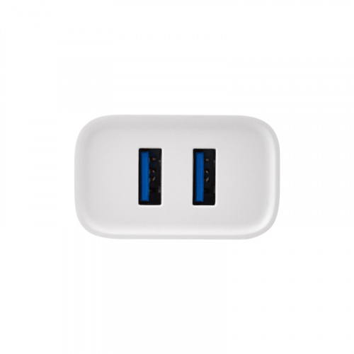Сетевое зарядное устройство для iPhone/iPad REXANT 2 x USB, 5V, 2.4 A, белое (1/200) (16-0276) фото 4