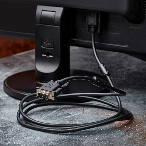 Шнур VGA - VGA с ферритами, 1,8м, черный PROconnect (10/100) (17-5503-6) фото 2